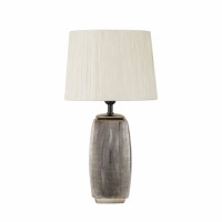 Distribuidor - Lâmpadas Diversas | Sobre Mesas Decoração | SOBREMESA CERAMICA SUCUPIRA 1XE27 BRONCE DORADO C/PANT BEIS 54X30X30CM Ref: 138671022